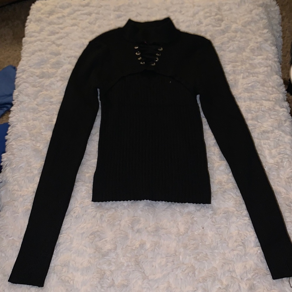 Black Stretchy Turtleneck